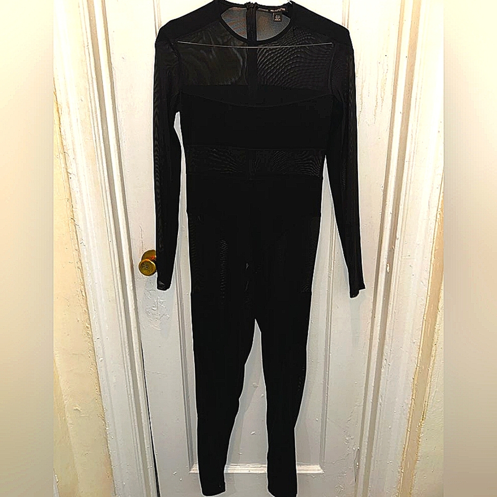 Blk Formal see-through bodysuit